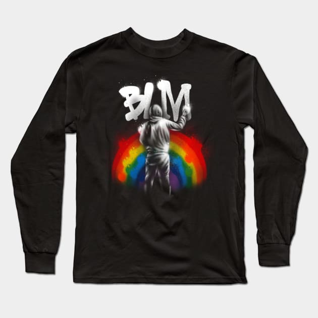 blm rainbow Long Sleeve T-Shirt by terror machine std